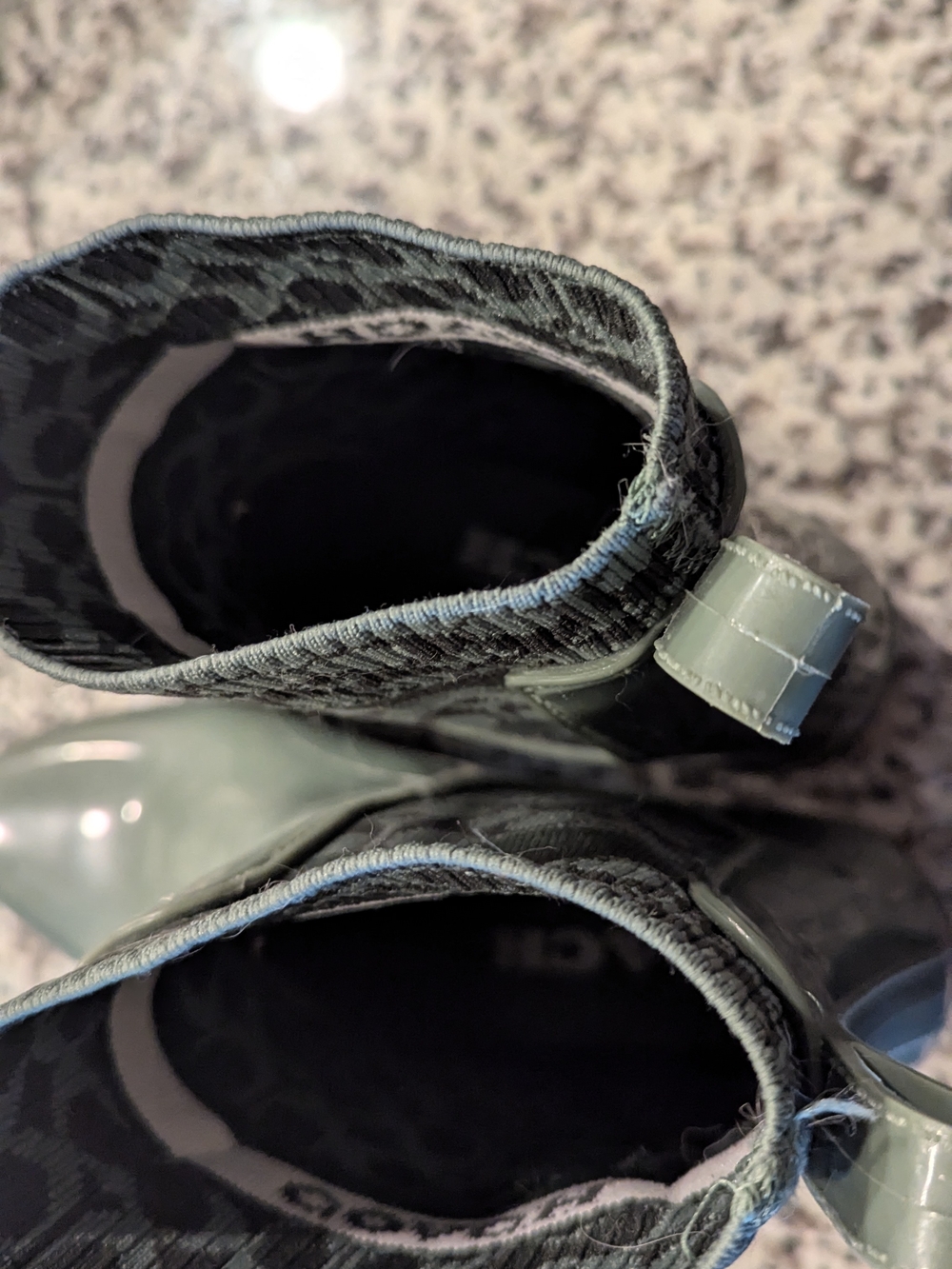 Coach Olive Green Chelsea Rain Ankle Boots - Picture 5 of 6